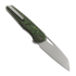 R&H Knives Tasca 2 Gen2 Wharncliffe - Beadblast - FatCarbon, green