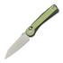 Rapax Slick - Satin - Carbon Fiber folding knife, green