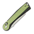 Rapax Slick - Satin - Carbon Fiber folding knife, green