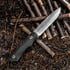 RealSteel Bushcraft Plus II Convex veitsi, Black G-10, Satin 3721C