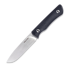 RealSteel Bushcraft Plus II Full Flat veitsi, Black G-10, Satin 3721F