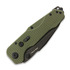 RealSteel Evolution Ironclad Drop Point, Green G-10, Blackwash 7911BG