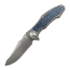 RealSteel Exorcist kääntöveitsi, Blue Damascus G-10 9412BD