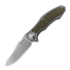 RealSteel Exorcist sulankstomas peilis, Green Micarta 9412GM
