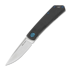 RealSteel Luna Boost Framelock kääntöveitsi, carbon fiber blue 7076