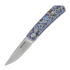 RealSteel Luna Ti-Patterns sulankstomas peilis, blue geometry 7001-TC3