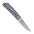 RealSteel Luna Ti-Patterns sulankstomas peilis, blue geometry 7001-TC3