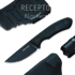 RealSteel Receptor knife, Black Micarta, Blackwash 3552BM