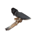 RealSteel Receptor knife, Black Micarta, Blackwash 3552BM