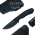RealSteel Receptor knife, Black Micarta, Blackwash 3552BM