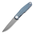 RealSteel S3 Puukko Frontal Flipper sulankstomas peilis, scandi grind, blue 9521BL