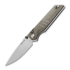 RealSteel Sacra sulankstomas peilis, Green Micarta 7711G