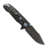Reate 9D-V2 折叠刀, Lava Flow Fat Carbon, Black DLC