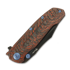 Reate 9D-V2 折叠刀, Lava Flow Fat Carbon, Black DLC