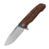 Reate 9D-V2 sulankstomas peilis, Lava Flow Fat Carbon, Satin