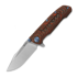 Couteau pliant Reate 9D-V2, Lava Flow Fat Carbon, Satin