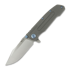 Couteau pliant Reate 9D-V2, Titanium/Blue Hardware, Satin