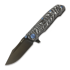 Couteau pliant Reate 9D-V2, White Storm Fat Carbon, Black DLC
