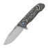 Couteau pliant Reate 9D-V2, White Storm Fat Carbon, Satin