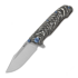 Nóż składany Reate 9D-V2, White Storm Fat Carbon, Satin
