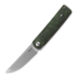 Reate Bushido kääntöveitsi, green dark matter fat carbon