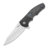 Coltello pieghevole Reate Crossroads Marbled Carbon Fiber, nero