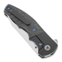 Coltello pieghevole Reate Crossroads Marbled Carbon Fiber, nero
