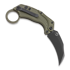 Reate EXO-K Black PVD sulankstomas peilis, žalia
