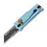 Reate EXO-U Diamond Pattern folding knife, blue