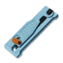 Reate EXO-U Diamond Pattern folding knife, blue