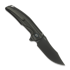 Reate Jack Jr. sulankstomas peilis, Black Aluminum, Black DLC