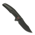 Coltello pieghevole Reate Jack Jr., Black Aluminum/Red Collar, Black DLC