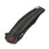 Coltello pieghevole Reate Jack Jr., Black Aluminum/Red Collar, Black DLC