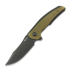 Reate Jack Jr. folding knife, Black Aluminum/Ultem, Black DLC