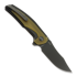 Reate Jack Jr. folding knife, Black Aluminum/Ultem, Black DLC