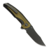 Reate Jack Jr. folding knife, Black Aluminum/Ultem, Black DLC