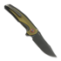 Сгъваем нож Reate Jack Jr., Black Aluminum/Ultem & Red Collar, Black DLC