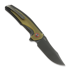 Сгъваем нож Reate Jack Jr., Black Aluminum/Ultem & Red Collar, Black DLC