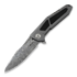 Reate K3 Damascus sulankstomas peilis, drop point, CF