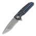 Reate K4 M390 折叠刀, blue, CF
