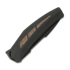 Reate Large Krypton sulankstomas peilis, Black Ti/Lava Flow CF, Black PVD