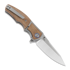 Reate Mini Crossroads sulankstomas peilis, Brown Micarta