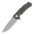 Reate Mini Horizon sulankstomas peilis, Damascus, CF, acidwash