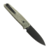 Reate PL-6 sulankstomas peilis, Green/Black Micarta, Black PVD