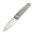 Reate PL-6 sulankstomas peilis, Green/Black Micarta, Satin