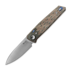 Reate PL-6 sulankstomas peilis, Red/Black Micarta, Satin
