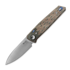 Couteau pliant Reate PL-6, Red/Black Micarta, Satin