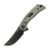 Reate PL-7 sulankstomas peilis, Green/Black Micarta, Black PVD