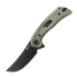 Reate PL-7 折叠刀, Green/Black Micarta, Black PVD