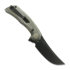 Reate PL-7 sulankstomas peilis, Green/Black Micarta, Black PVD
